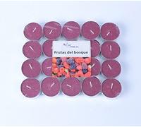 Andrea Collection Velas Frutos Rojos 3 Pack DE 20 Velas - 60 Velas aromaticas