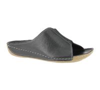 Andrea Conti 0027423002 - Zuecos de Cuero para Mujer Negro Schwarz (Schwarz 002) 37