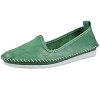 Andrea Conti 0027449 Mocasines de Cuero para Mujer, Talla:40 EU, Color:Verde