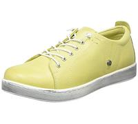 Andrea Conti Botas de Mujer, Zapatillas, limón, 35 EU