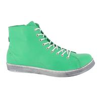 Andrea Conti Cordones para Mujer, Zapatillas, Verde y Blanco, 36 EU