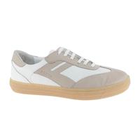Andrea Conti Damen Low Top Sneaker Freya, Zapatillas Mujer, Blanco Gris Plateado, 37 EU