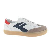 Andrea Conti Damen Low Top Sneaker Freya, Zapatillas Mujer, Blanco Marino Rojo Oscuro, 41 EU