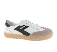 Andrea Conti Damen Low Top Sneaker Freya, Zapatillas Mujer, Blanco Negro Light Gum, 41 EU