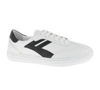 Andrea Conti Damen Low Top Sneaker Freya, Zapatillas Mujer, Blanco y Negro, 41 EU