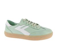 Andrea Conti Damen Low Top Sneaker Freya, Zapatillas Mujer, Verde Pastel Blanco, 38 EU