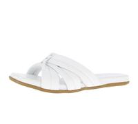 Andrea Conti Damen Pantolette, Mocasín Plano Mujer, Blanco, 39 EU
