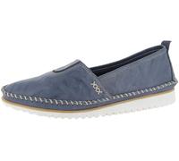 Andrea Conti Mocasines de Cuero para Mujer 1883656, Talla:37 EU, Color:Azul