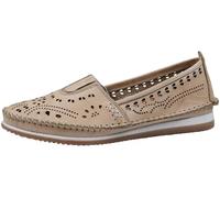 Andrea Conti Mocasines de Cuero para Mujer 1889603, Talla:37 EU, Color:Beige