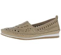 Andrea Conti Mocasines de Cuero para Mujer 1889603, Talla:37 EU, Color:Beige