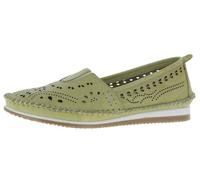 Andrea Conti Mocasines de Cuero para Mujer 1889603, Talla:40 EU, Color:Verde