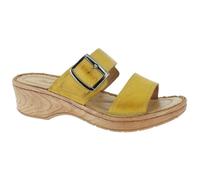 Andrea Conti Zapatillas de Mujer, Pantuflas, Amarillo limón, 36 EU