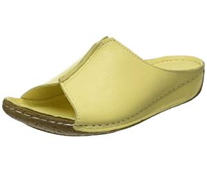 Andrea Conti Zapatillas de Mujer, Pantuflas, limón, 37 EU