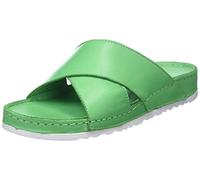 Andrea Conti Zapatillas de Mujer, Pantuflas, Verde y Blanco, 40 EU