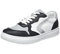 Andrea Conti, Zapatillas Mujer, Negro H Gris Blanco Plata, 38 EU