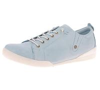 Andrea Conti Zapatos de Mujer con Cordones 0345724 Cuero Mocasines con Cordones, Azul H, 38 EU