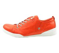 Andrea Conti Zapatos de Mujer con Cordones 0345724 Cuero Mocasines con Cordones, Rojo, 38 EU