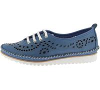 Andrea Conti Zapatos de Piel con Cordones para Mujer 1881005, Talla:40 EU, Color:Azul
