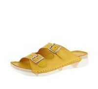 Andrea Conti Zuecos de Material Cuero Mujer 0521700, Talla:36 EU, Color:Amarillo