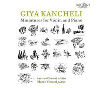 KANCHELI: Miniatures for Violin and Piano [CD de audio] Andrea Cortesi, Marco Venturi and Kanchelli