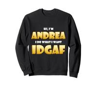 Andrea Joke Idgaf Meme Funny Halloween Costume For Andreas Sudadera