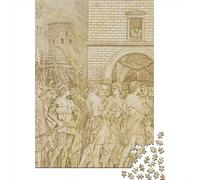 Andrea Mantegna Museo Rompecabezas Imposibles 1000 Piezas, Rompecabezas Dibujo De Madera, Puzzle Imposible Arte, Juguete De Desafío para Adultos, Regalo De Cumpleaños