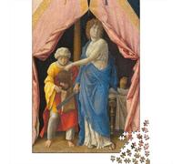 Andrea Mantegna Puzzles De Madera, Puzzle Arte 1000 Pcs, Rompecabezas PinturaarteAdultos para Aliviar El Estrés, Cuadros Famosos del Mundo Rompecabezas Intelectual Desafío para Adolescente