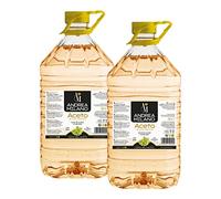 Andrea Milano, vinagre de vino blanco, ideal para acompañar verduras crudas, excelente para adobos y salsas, sabor equilibrado, 6% de acidez, fabricado en Italia, 2 x 5 l