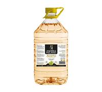 Andrea Milano, vinagre de vino blanco, ideal para acompañar verduras crudas, excelente para adobos y salsas, sabor equilibrado, 6% de acidez, fabricado en Italia, 5 l