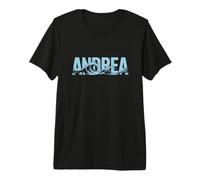 Andrea Sea Waves - Nombre Personalizado Ocean Beach Art Camiseta Premium