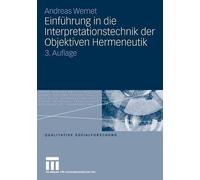 Andreas Wernet Einführung in die Interpretationstechnik der Objekt (Tapa blanda)