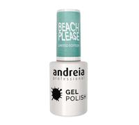 Andreia esmalte de uñas de gel Beach, Please! BP2 azul turquesa 10ml