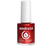 Andreia Halal Esmalte de Uñas Transpirable - Permeable Al Agua - Color B12 Roja - Sombras de Rosa | 10,5 ml