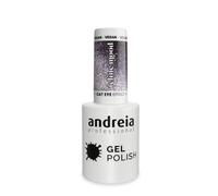 Andreia Professional - Esmalte de gel Feline Mood Cat Eye Effect Limited Collection - Color FE4 magnético grisáceo púrpura brillante con reflejos plateados