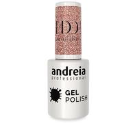 Andreia Professional - Esmalte de uñas semipermanente en gel - Colección limitada I DO - Color ID1 Rosa, Plata y Oro con purpurina 10,5 ml