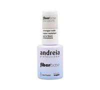 Andreia esmalte fiber base glitter soft white