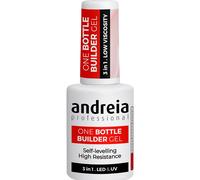 Andreia Professional – Gel constructor uñas 3 en 1 trifásico baja viscosidad LED/UV Nude 14 ml