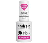 Andreia Professional Gel Constructor Base Transparente - UV/LED, Alta Viscosidad, Autonivelante para Uñas Fuertes y Extensiones de hasta 2 mm - Vegano - Transparente 10,5 ml