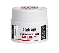 Andreia Professional Gel Constructor Uñas Postizas Vegano - Acrigel Semipermanente para Uñas Profesional Viscosidad Media - Curado con Lampara LED Uñas semipermanentes, Resina UV - Blanco Suave 44g