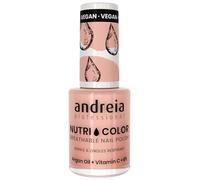 Andreia Professional NutriColor - Esmalte de Uñas Vegano con Nutrientes 100% Natural | Laca de Uñas Transpirable y Amigable con Uñas - Color NC11 Pink 10,5ml