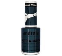 Andreia Professional NutriColor - Esmalte de Uñas Vegano con Nutrientes 100% Natural | Laca de Uñas Transpirable y Amigable con Uñas - Color NC24 Blue Teal - 10,5ml