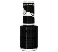 Andreia Professional NutriColor - Esmalte de Uñas Vegano con Nutrientes 100% Natural | Laca de Uñas Transpirable y Amigable con Uñas - Color NC26 Negro - 10,5ml