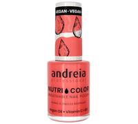 Andreia Professional NutriColor - Esmalte de Uñas Vegano con Nutrientes 100% Natural | Laca de Uñas Transpirable y Amigable con Uñas - Color NC15 Naranja 10,5ml