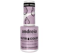 Andreia Professional NutriColor - Esmalte de Uñas Vegano con Nutrientes 100% Natural | Laca de Uñas Transpirable y Amigable con Uñas - Color NC35 Lavanda - 10,5ml