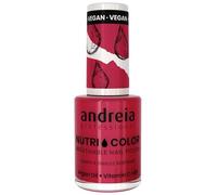 Andreia Professional NutriColor - Esmalte de Uñas Vegano con Nutrientes 100% Natural | Laca de Uñas Transpirable y Amigable con Uñas - Color NC22 Pink Cherry - 10,5ml