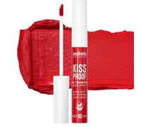 Andreia Professional Pintalabios Líquido Mate de Larga Duración - No Transfiere, Resistente a Besos y Rozaduras, con Vitamina E, 100% Vegano - Color 02 Rojo Seductor - 8 ml