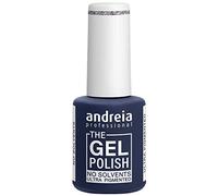 Andreia Professional - The Gel Polish - Esmalte de Uñas en Gel sin Disolventes ni Olores - Color G38 Plata Brillantina - Tonos de gris