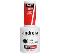 Andreia Top Coat de Gel Profesional para Decoración de Uñas con Acabado Brillante - Top Coat Rápido y Fácil para Reparación de Manicura Profesional - Esmalte de Uñas de Gel UV/LED 10,5 ml