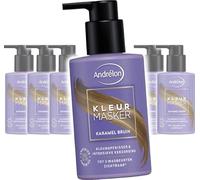 Andrélon Mascarilla de color caramelo Marrón, Mascarilla para el cabello, cuidado del color, juego de 6 x 200 ml