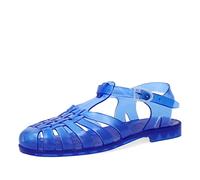 Andrés Machado AM188 - Cangrejeras de PVC con Hebilla - Sandalias de Playa y Río Mujer y Hombre - Chanclas de verano - Color Azul Oscuro, EU 40